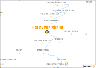 map of Maloye Abishevo