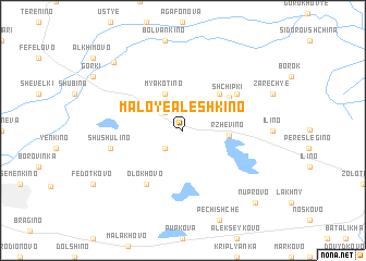 map of Maloye Alëshkino