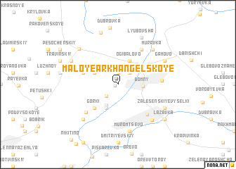 map of Maloye Arkhangel\