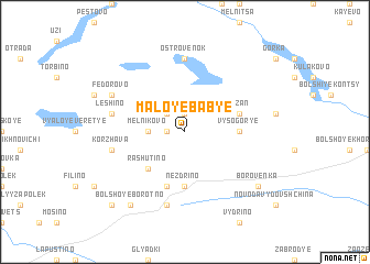 map of Maloye Bab\