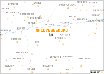 map of Maloye Beskovo