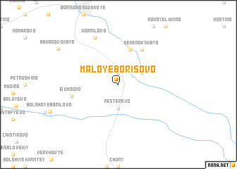 map of Maloye Borisovo