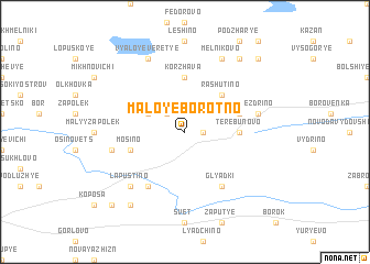 map of Maloye Borotno