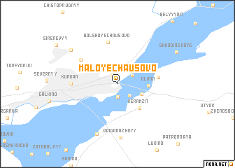 map of (( Maloye Chausovo ))