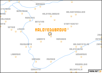 map of Maloye Dubrovo