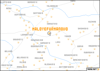 map of Maloye Furmanovo