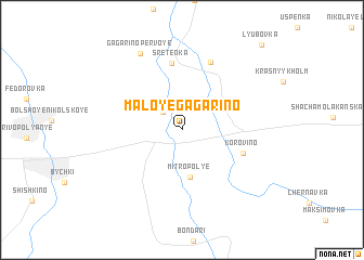 map of Maloye Gagarino