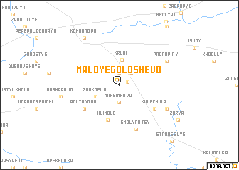 map of Maloye Goloshëvo