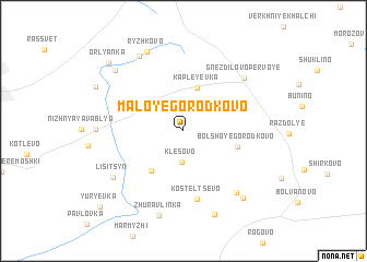 map of Maloye Gorod\