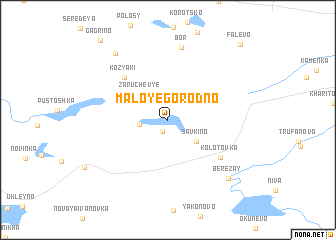 map of Maloye Gorodno