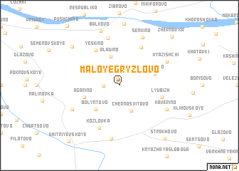 map of Maloye Gryzlovo