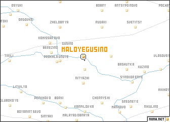 map of Maloye Gusino