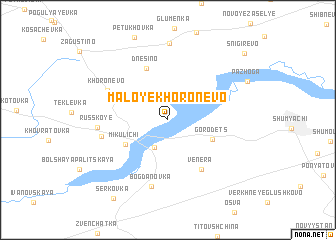 map of Maloye Khoronëvo