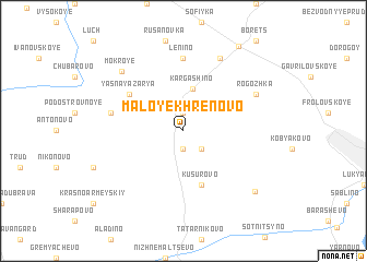 map of Maloye Khrenovo