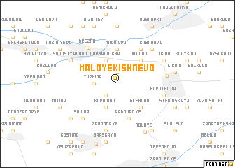 map of Maloye Kishnëvo