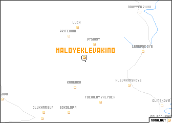 map of Maloye Klevakino