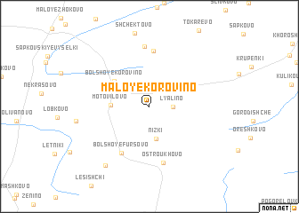 map of Maloye Korovino
