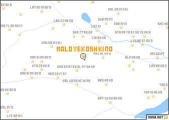 map of Maloye Koshkino