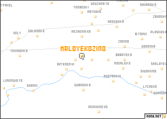 map of Maloye Kozino