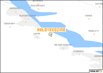 map of Maloye Kozino