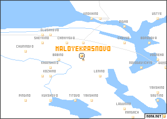 map of Maloye Krasnovo