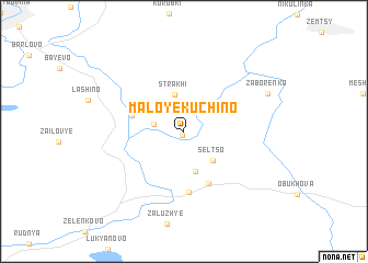 map of Maloye Kuchino