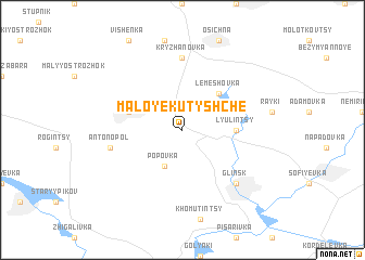 map of Maloye Kutyshche