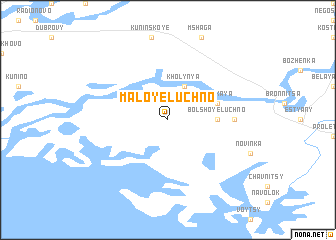 map of Maloye Luchno