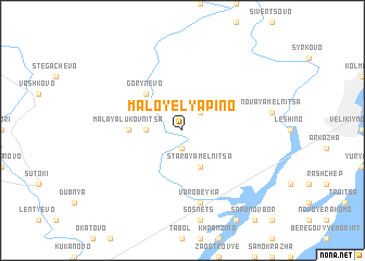 map of Maloye Lyapino