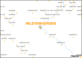 map of Maloye Maksimkovo