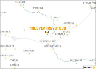 map of Maloye Maksyutovo