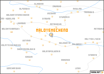 map of Maloye Mecheno