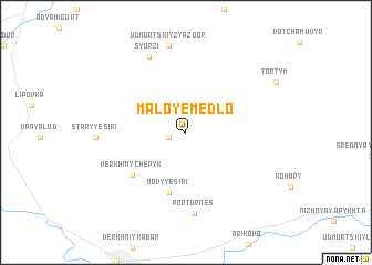 map of Maloye Medlo