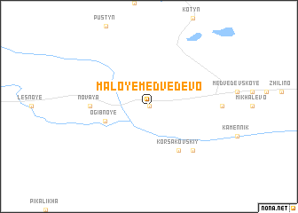 map of Maloye Medvedevo
