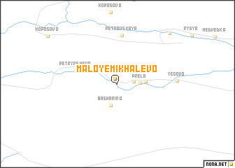 map of Maloye Mikhalevo