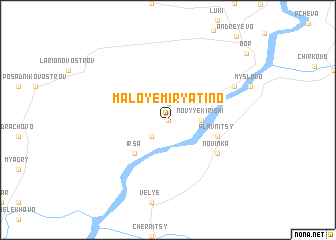 map of Maloye Miryatino