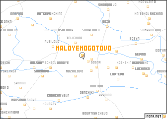 map of Maloye Mogotovo