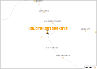 map of Maloye Mostovskoye