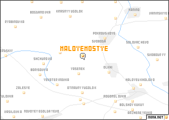 map of Maloye Most\