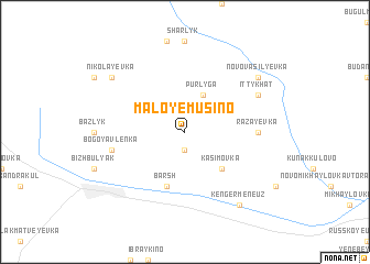 map of Maloye Musino