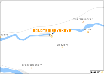 map of Maloyeniseyskoye