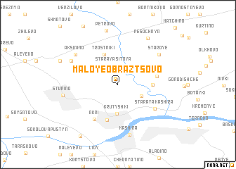 map of Maloye Obraztsovo