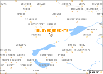 map of Maloye Obrech\