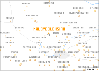 map of Maloye Oleksino