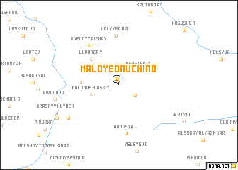 map of Maloye Onuchino