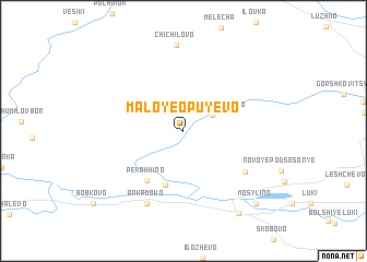 map of Maloye Opuyevo