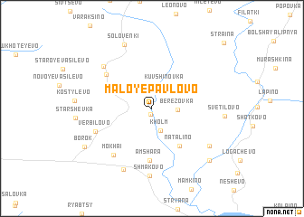 map of Maloye Pavlovo