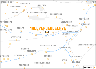 map of Maloye Pdeovech\