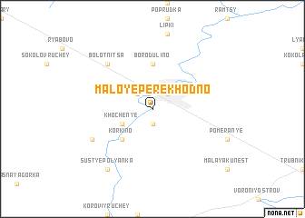 map of Maloye Perekhodno