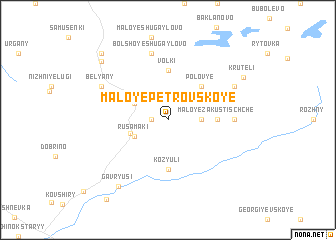 map of Maloye Petrovskoye